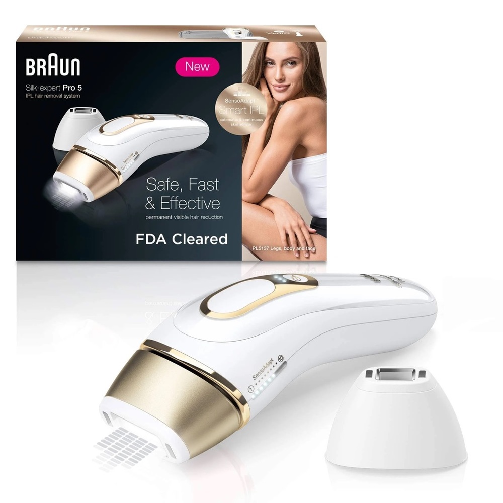 Braun Silk Expert Pro 5 IPL - at home laser hair removal device